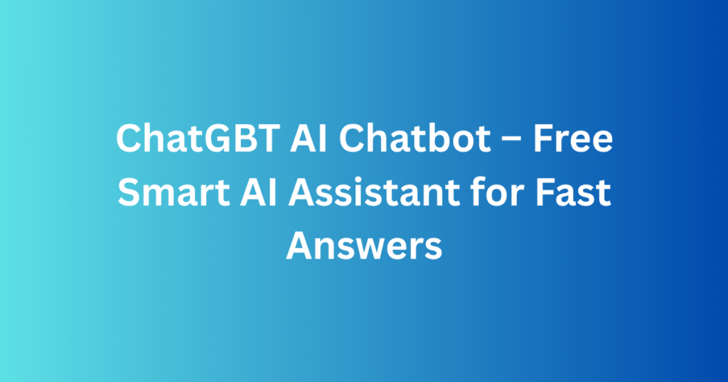 In today’s fast-moving digital world, people want instant answers, smarter tools, and easier ways to get things done. From writing emails to solving homework problems, artificial intelligence has become part of everyday life. One name gaining attention in this space is ChatGBT AI Chatbot — a smart, user-friendly AI assistant designed to help users chat, learn, and work more efficiently. Whether you searched for ChatGBT, Chat GBT, ChatGBT Free, or simply GBT, this guide will explain everything you need to know about this powerful AI chatbot and how it can transform the way you interact with technology. What Is ChatGBT AI Chatbot? ChatGBT AI Chatbot is an advanced artificial intelligence-powered conversational tool that understands human language and responds naturally. It allows users to ask questions, generate content, solve problems, and have meaningful conversations in real time. Unlike traditional chatbots that follow fixed scripts, Chat GBT uses modern machine learning models to understand context, tone, and intent. This means users can talk to it just like a real person — asking for advice, explanations, creative ideas, or technical help. Many people use ChatGBT Free online without installing any software, making it one of the most accessible AI tools available today. Why ChatGBT Is Becoming So Popular? The rapid growth of ChatGBT is not accidental. It combines ease of use, accuracy, and versatility into one simple platform. Here’s why users worldwide are choosing Chat GBT: ✅ Free Access Most versions of ChatGBT Free allow users to start chatting instantly without payment or complicated sign-ups. ✅ Human-Like Responses The chatbot understands natural language, slang, and context — making conversations feel realistic. ✅ Multi-Purpose Tool From students to professionals, bloggers to developers, ChatGBT supports a wide range of tasks. ✅ 24/7 Availability Unlike human support, Chat GBT is available anytime, anywhere. How ChatGBT Works Behind the scenes, ChatGBT uses advanced natural language processing (NLP) and deep learning models trained on massive datasets. These models allow it to: Understand user intent Predict the most relevant response Maintain conversational flow Adapt tone and context When you type a question into Chat GBT, the system analyzes your input, processes meaning, and generates a helpful response — usually in just a few seconds. Benefits of Using Chat GBT Free Let’s look at the top advantages of choosing ChatGBT over traditional tools. ✔ Saves Time Instead of searching through dozens of websites, Chat GBT gives direct answers instantly. ✔ Boosts Productivity Automate repetitive writing tasks and focus on higher-value work. ✔ Improves Learning Understand difficult topics in simple words with step-by-step explanations. ✔ No Installation Required Most ChatGBT AI Chatbot platforms work directly in your browser. ✔ Cost-Effective With ChatGBT Free versions available, users can access powerful AI without spending money. Is ChatGBT Safe to Use? Yes, Chat GBT AI Chatbot platforms generally follow safety standards and content moderation guidelines. However, users should avoid sharing sensitive personal data such as passwords, banking details, or private information. For best results: Use Chat GBT as an assistant, not a replacement for professional advice Double-check important facts Avoid uploading confidential content How to Use ChatGBT Effectively To get the most out of ChatGBT Free, follow these simple tips: 🧠 1. Ask Clear Questions Instead of “Explain math,” try “Explain quadratic equations in simple words.” 🧠 2. Use Follow-Up Prompts You can refine responses by saying, “Make it shorter,” or “Explain with examples.” 🧠 3. Be Specific The more detail you provide, the better Chat GBT can help you. 🧠 4. Test Multiple Use Cases Try writing, coding, summarizing, translating, and brainstorming to unlock its full potential. Future of ChatGBT AI Chatbot The future of Chat GBT looks incredibly promising. As AI models continue to evolve, Chat GBT is expected to become: More accurate and context-aware Faster in response time Better at understanding emotions and tone More personalized to user preferences Integrated into websites, apps, and smart devices Soon, ChatGBT AI Chatbot may serve as a full digital assistant — managing schedules, analyzing data, creating content, and supporting decision-making across industries. Common Use Cases of Chat GBT Here are some real-world examples of how people use ChatGBT every day: Writing SEO blog posts in minutes Creating business plans and proposals Learning coding languages step by step Translating text between languages Summarizing long articles Generating social media content calendars This versatility makes ChatGBT AI Chatbot one of the most useful digital tools available today. ChatGBT AI Chatbot is more than just another AI tool — it’s a smart digital assistant that empowers users to learn faster, work smarter, and create better content. Whether you’re a student, freelancer, business owner, or casual user, Chat GBT provides real value through intelligent, human-like conversations. With free access, wide use cases, and constant improvements, ChatGBT Free is quickly becoming a must-have AI companion in the modern digital world. As AI continues to shape the future, tools like Chat GBT will play a central role in how we communicate, create, and solve problems online. If you’re looking for a reliable, powerful, and easy-to-use AI chatbot, Chat GBT AI Chatbot is definitely worth trying today.